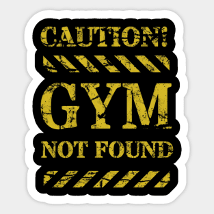 Fitness Alert: Gym Unavailable Sticker